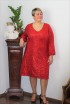 Krátke spoločenské šaty s flitrami pre moletky - červené